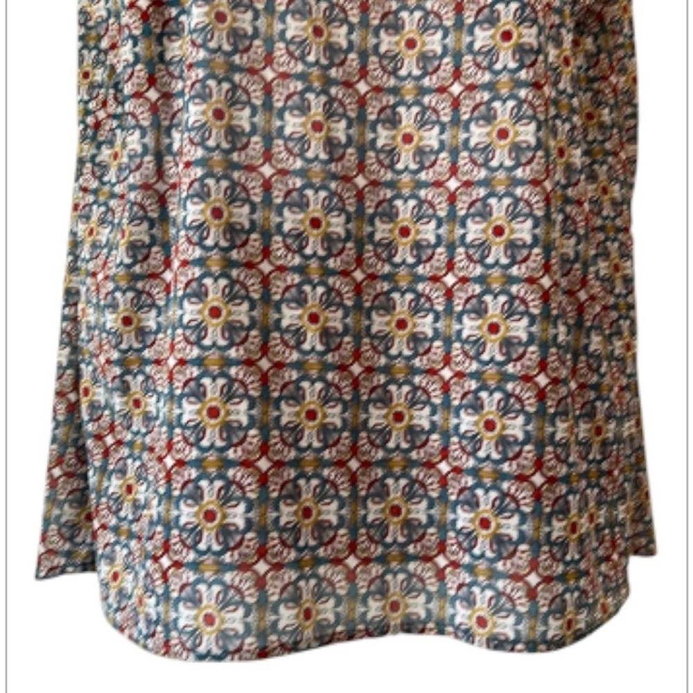 Floral Twee Bohemian 70s Style Amang NY Hippie Blouse - Picture 3 of 7